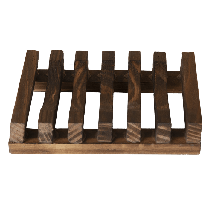 Shampoo Bar / Soap Holder made of Dark Wood