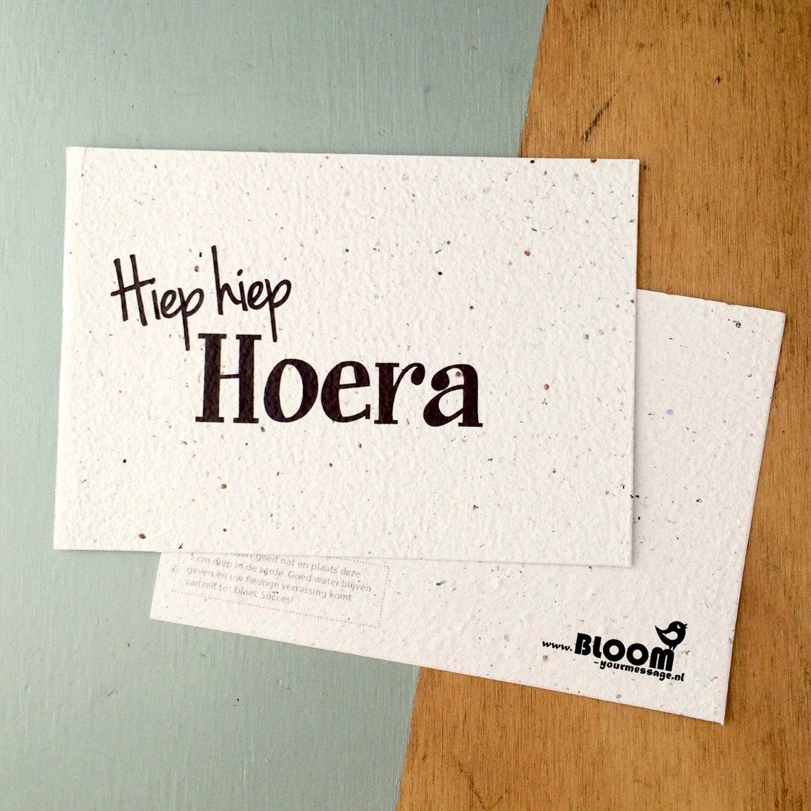 Enkele Bloeikaart - Wilde Bloemen-Zaadmix-Kaarten-BLOOM Your Message-Hiep Hiep Hoera-Zo Zero