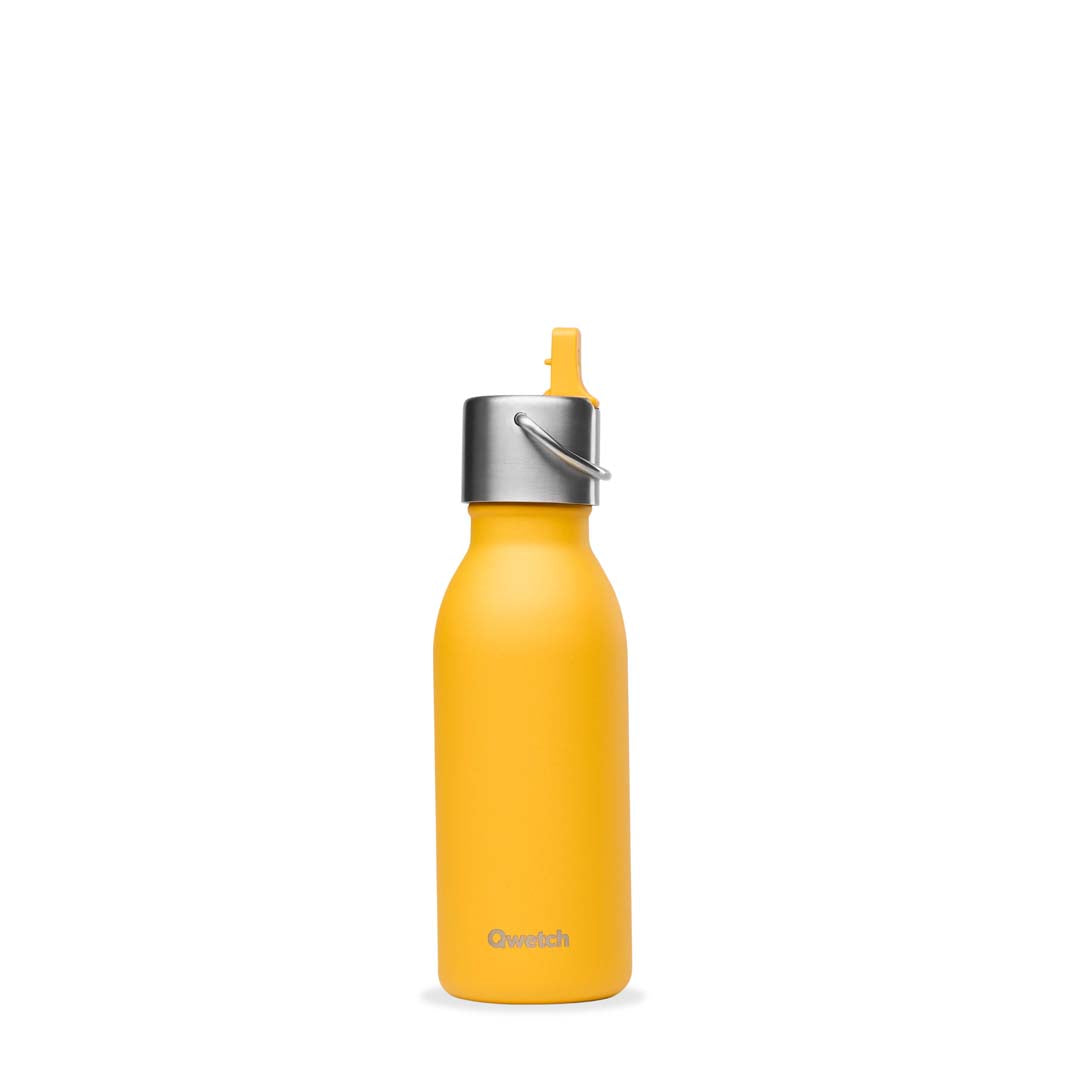 Qwetch - Insulated Stainless Steel 'Active' Bottle with Sports Cap - 350 ML