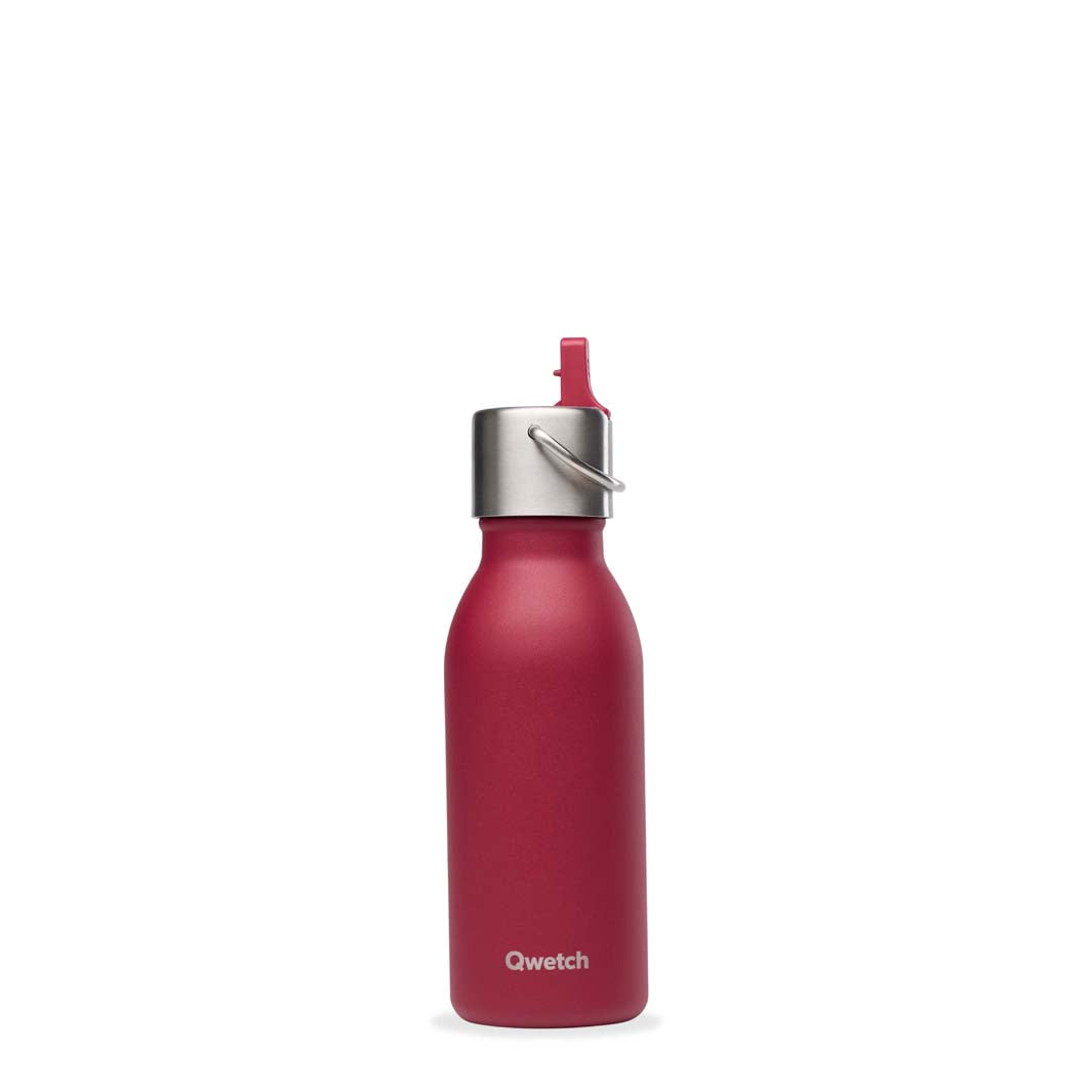 Qwetch - Insulated Stainless Steel 'Active' Bottle with Sports Cap - 350 ML