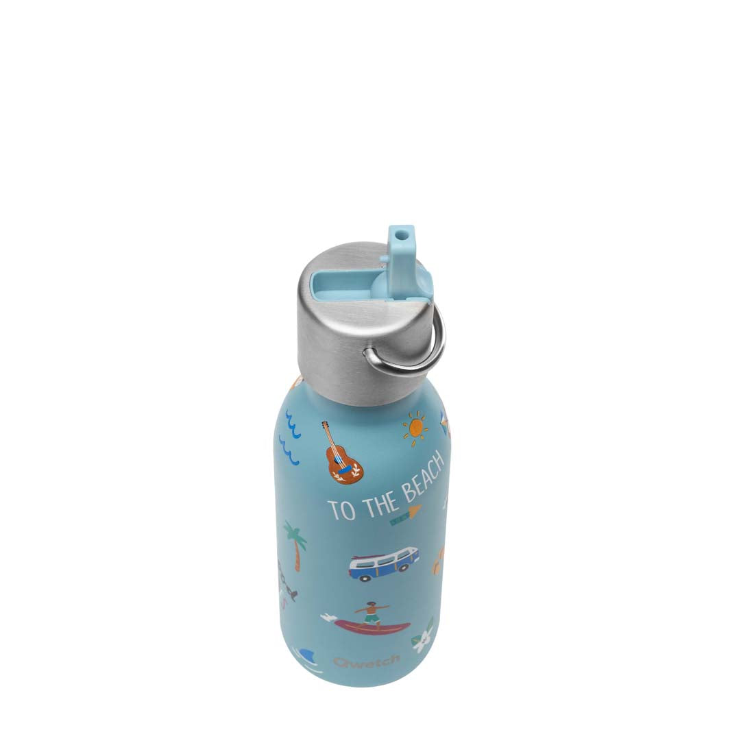 Qwetch - Insulated Stainless Steel Children's Bottle with Sports Cap - 350 ML